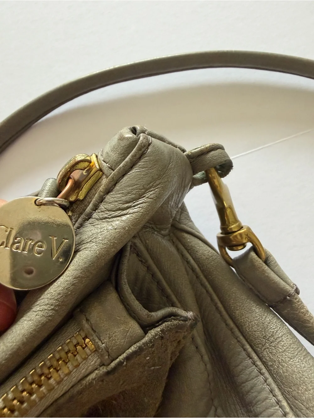 Clare V. Gosee Crossbody Gray Bag